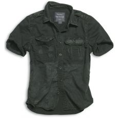 Košile RAW Vintage, krátký rukáv - černá